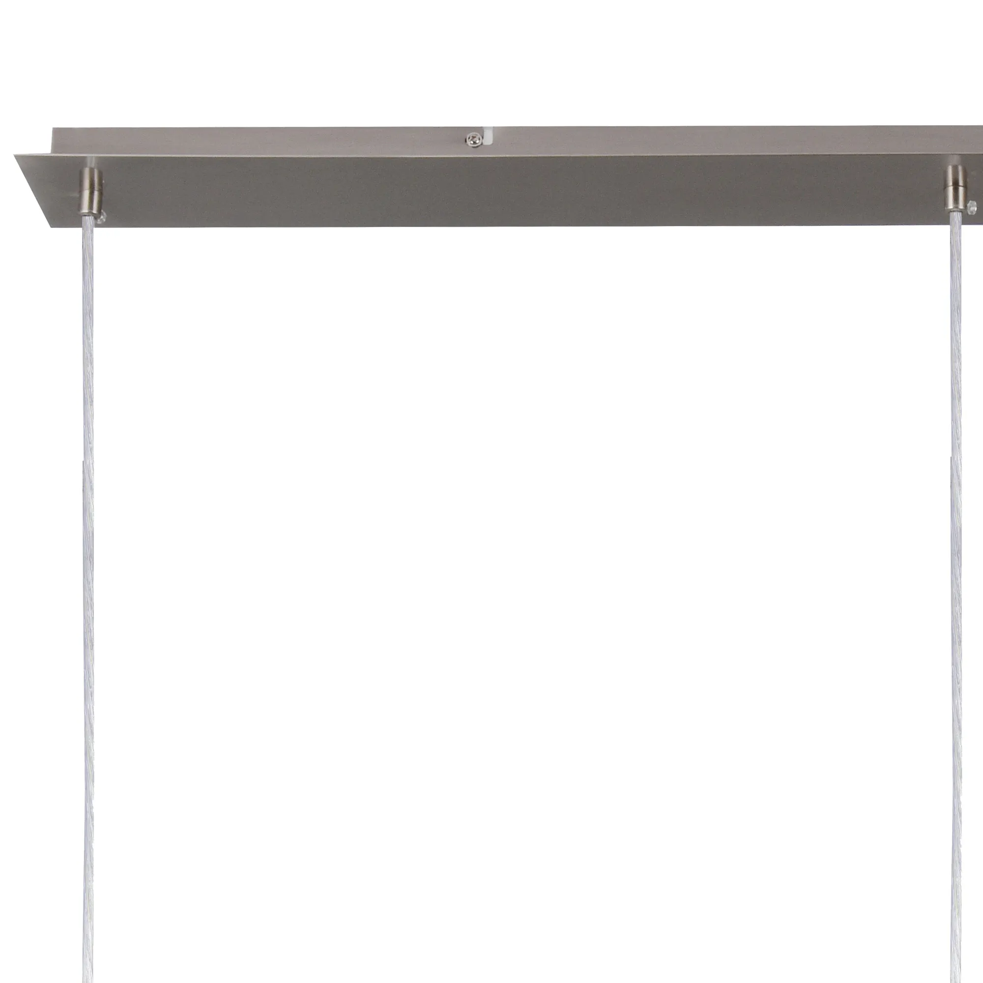 Baymont 12cm Shade 3 Light Pendant Satin Nickel, Grey/White DK0780  Deco Baymont SN GR